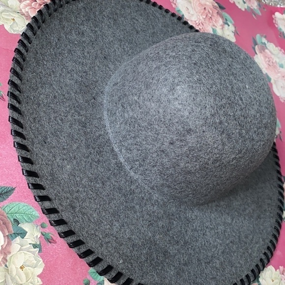 wool floppy hat phase 3 adjustable like new gray black detail - Picture 4 of 7